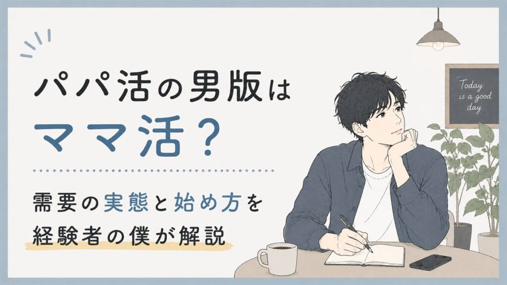 パパ活の男版はママ活？需要の実態と始め方を経験者の僕が解説